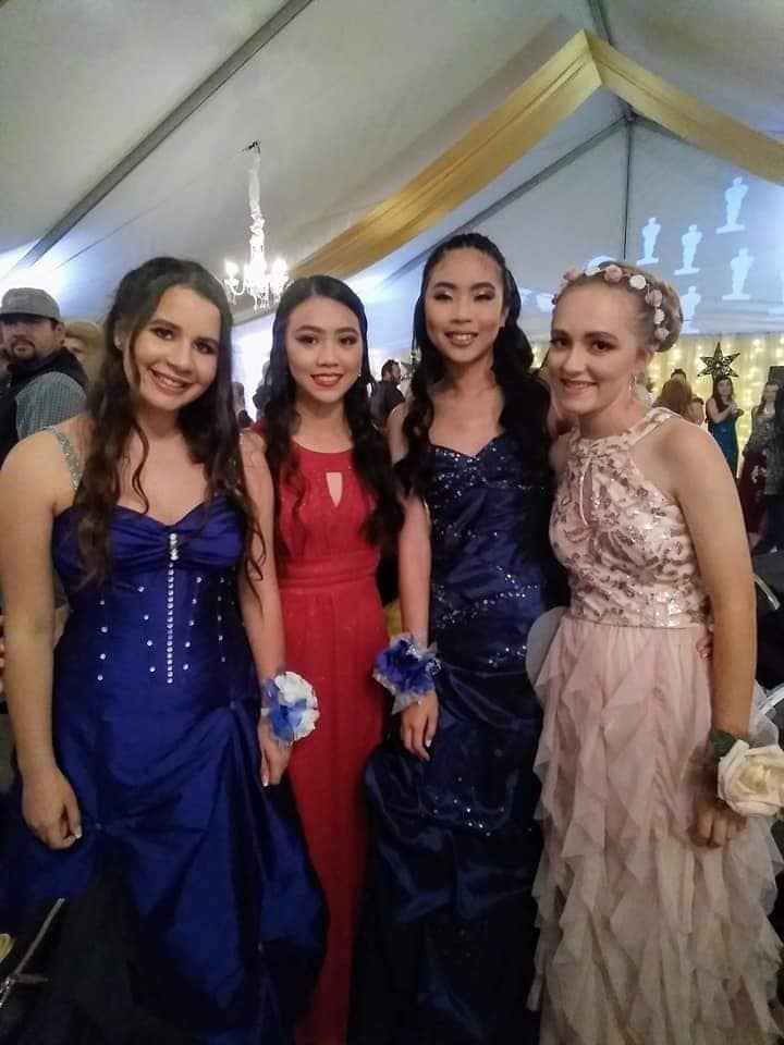 Student at prom night